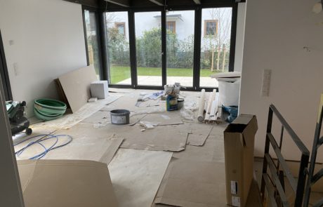 Baustelle vor der Bauendreinigung