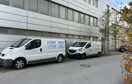 Limax Dienstleistungen Fahrzeugflotte für Gebäudereinigung in München