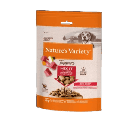 Nature's Variety Toppers de Buey Liofilizados 40gr para Perros