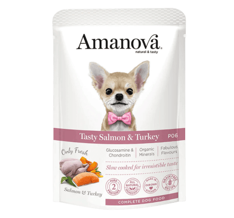 Amanova Grain Free Salmón y Pavo Paté Para Perros
