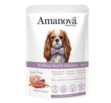 Amanova Grain Free Ternera y Pollo Paté Para Perros