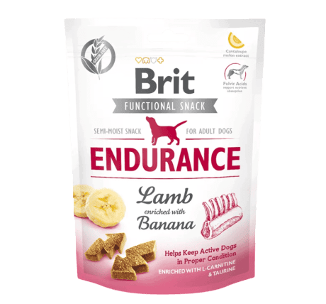 Brit Care Functional Snacks Endurance (Cordero, L-Carnitina y Taurina) 150g Para Perros
