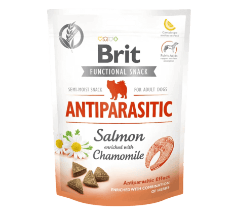 Brit Care Functional Snacks Antiparasitic (Salmón y Hierbas) 150gr Para Perros