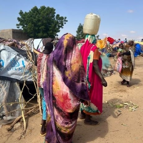 Sudanese Refugees fleeing the conflict in the Darfur region sheltering in Adre, across the border in Eastern Chad, where conditions are dire and the rainy season is in full swing. More than 150,000 have arrived since April 2023. © Amnesty International