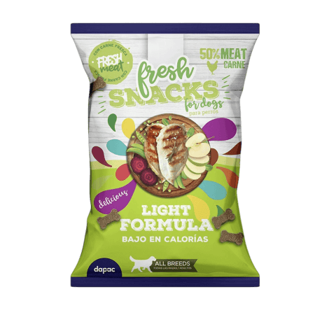 Fresh Low Grain Pollo Light Snack Semihumedos 70gr Para Perros