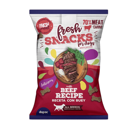 Fresh Low Grain Buey Snack Semihumedos 70gr Para Perros