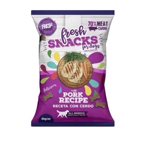 Fresh Low Grain Cerdo Snack Semihumedos 70gr Para Perros
