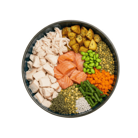 Ingredientes del pienso Anlú Kitten de pollo y salmón, con omega 3, taurina y condroprotectores
