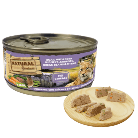 Natural Greatness Codorniz con Riñones de Cerdo y Tomillo 170gr Para Gato Esterilizado