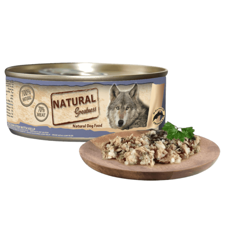 Natural Greatness Filete de Pescado de Mar y Alga Kelp 156gr Para Perro