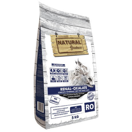 Composición del pienso renal Natural Greatness para gato