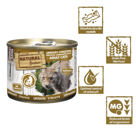 Natural Greatness Urinary Estruvita de Pollo y Pavo 200gr para gatos