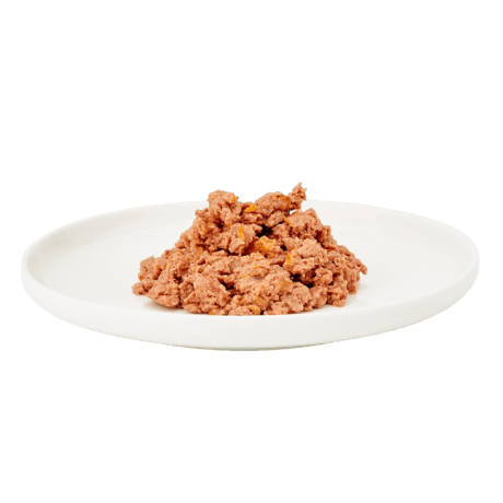 Pollo con Zanahorias Paté MjAMjAM para gato, detalle