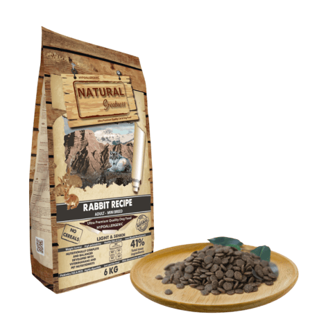 Natural Greatness Conejo Croqueta Mini Control Peso y Articular Para Perro