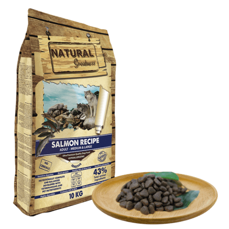 Natural Greatness Salm&oacute;n Piel y Pelo Monoproteico Para Perro