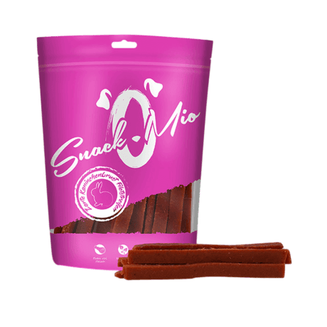 SnackOMio Tiras de Pechuga de Conejo 70gr Para Perros y Gatos