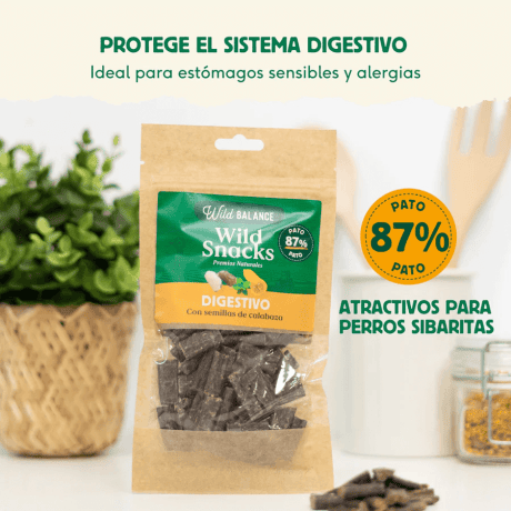 Wild Balance Wild Snacks Digestivo de Pato 75gr Para Perros