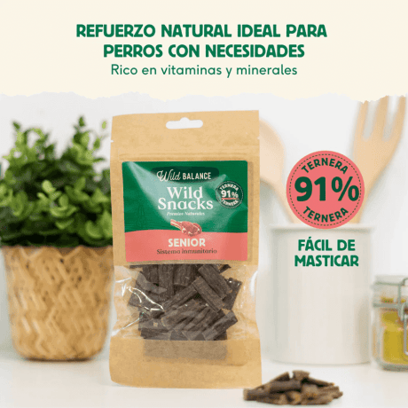 Wild Balance Wild Snacks Senior de Ternera 75gr Para Perros