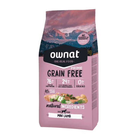 Ownat Prime Mini Grain Free Cordero Para Perros
