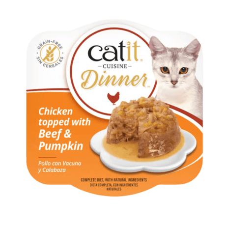 Catit Cuisine Dinner de Pollo con Vacuno 75gr Para Gatos