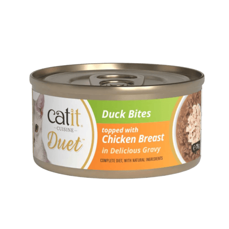 Catit Cuisine Duet Dúo de Pato con Pollo 75gr Para Gatos