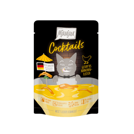 MjAMjAM Cóctel Pollo 40gr Para Gatos