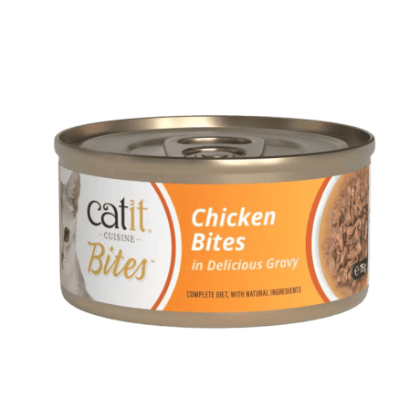 Catit Cuisine Bites Trocitos de carne de Pollo en Salsa 75gr Para Gatos