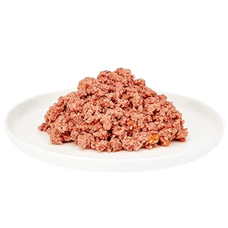 Ternera y Pavo con Zanahorias Paté MjAMjAM para gato, detalle