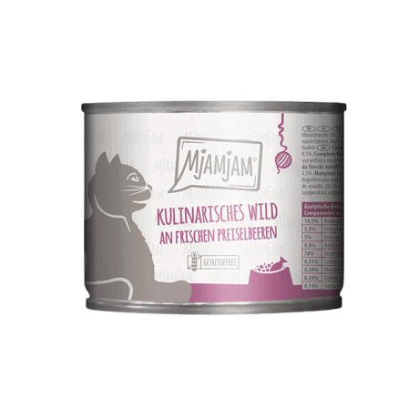MjAMjAM Ciervo con Arándanos Paté Para Gatos