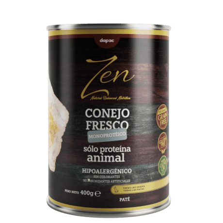 Zen Conejo Fresco Paté Monoprotéico 400g Para Perros