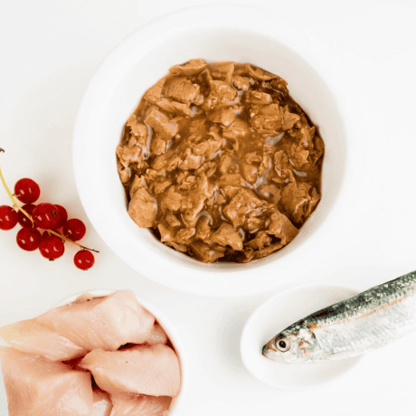 Bites Pollo Sardinas Esterilizado para gato, detalle