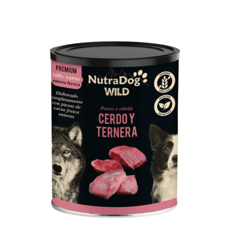 NutraDog WILD PREMIUM de Cerdo y Ternera 400gr para Perros