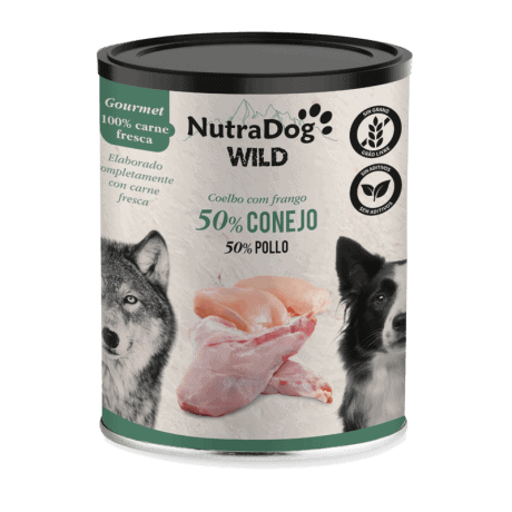 NutraDog Gourmet de Conejo y Pollo 400gr para Perros