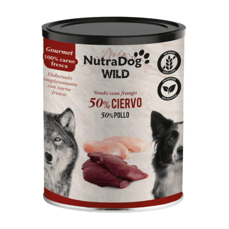 NutraDog Gourmet de Ciervo y Pollo 400gr para Perros