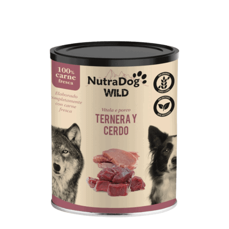 NutraDog WILD de Ternera y Cerdo para Perros
