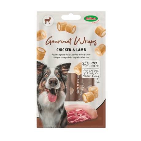 Wraps de Snack Cremoso Pollo y Cordero 3 Tubos 30gr Para Perros