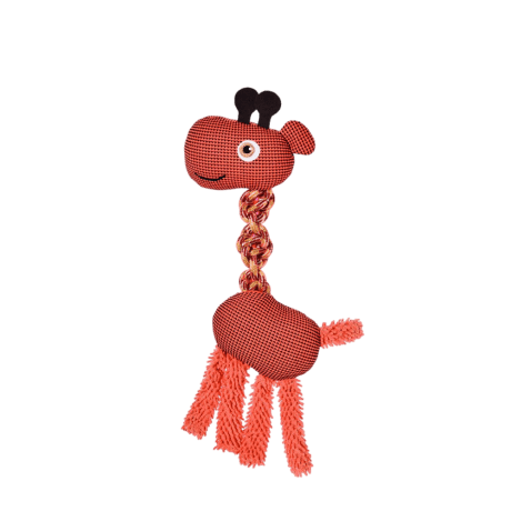 Juguete de Peluche Jirafa Con Sonido y Cuerda 47cm Para Perros