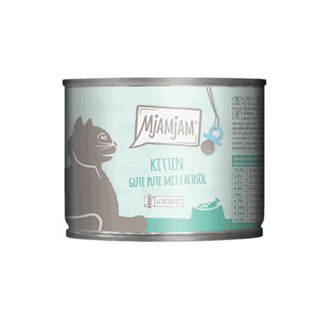 MjAMjAM Pavo con Aceite de Salm&oacute;n Kitten Pat&eacute; Para Gatos