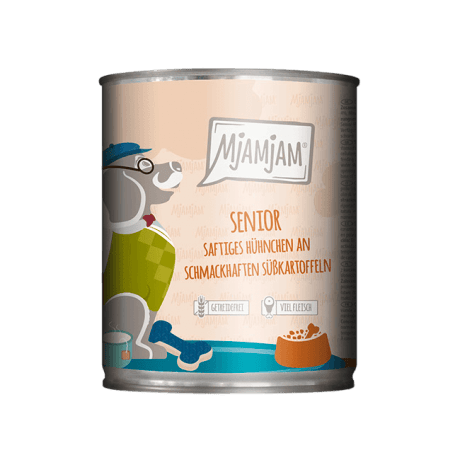 MjAMjAM Pollo con Batata Paté Para Perros Senior
