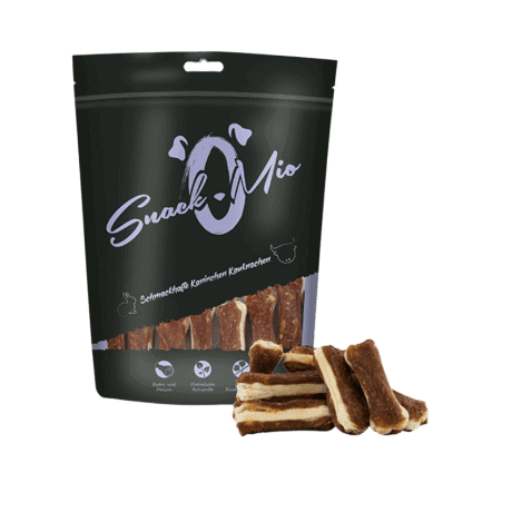 SnackOMio Huesitos de Conejo y Ternera 120gr Para Perros