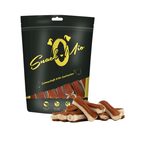 SnackOMio Huesitos de Pato y Ternera 120gr Para Perros