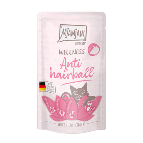MjAMjAM Wellness Ternera Anti Hairball 125gr Para Gatos