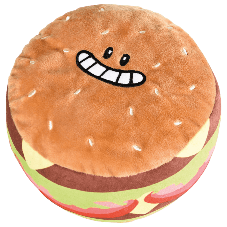 Juguete 2 en 1 Peluche Hamburguesa con Patatas fritas sorpresa Premier DOG (18 cm) Para Perros
