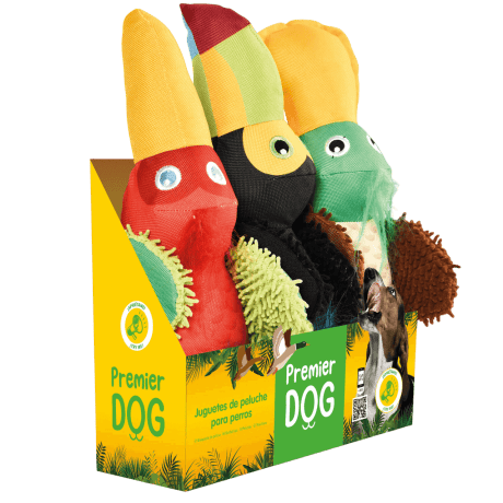 Set 3 Aves de juguete Premier DOG (22.5 cm) Para Perros