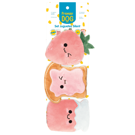 Set de juguetes Silent Desayuno Premier DOG (3 uds.) Para Perros