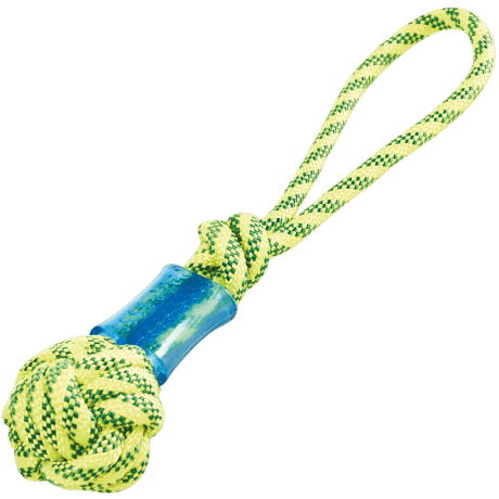 Tirador con pelota y mordedor dental XT-DOG (41 cm) Para Perros