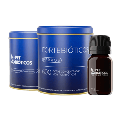 Fortebióticos Perro 600 Gotas Regenerador Postbiótico de Microbiota para perro, detalle