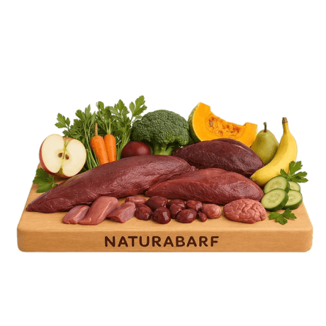 NATURABARF Men&uacute; premium de Pato y Ciervo Para Perros