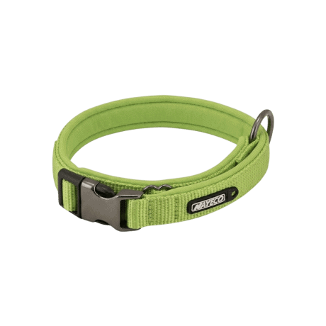 Nayeco Collar de Neopreno Verde con Cierre de Seguridad Para Perros