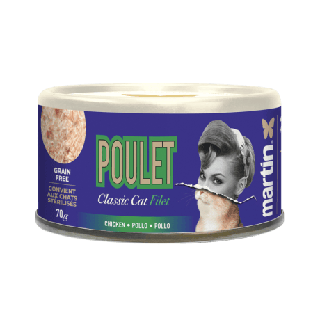 Mart&iacute;n Classic Pollo Textura Filetes 70gr Para Gatos Adultos